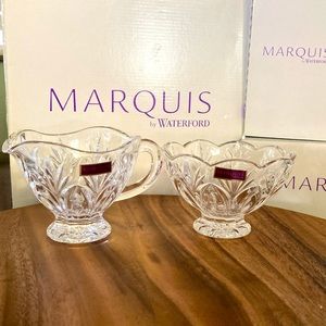 Marquis by Waterford Canterbury Sugar and Creamer Set